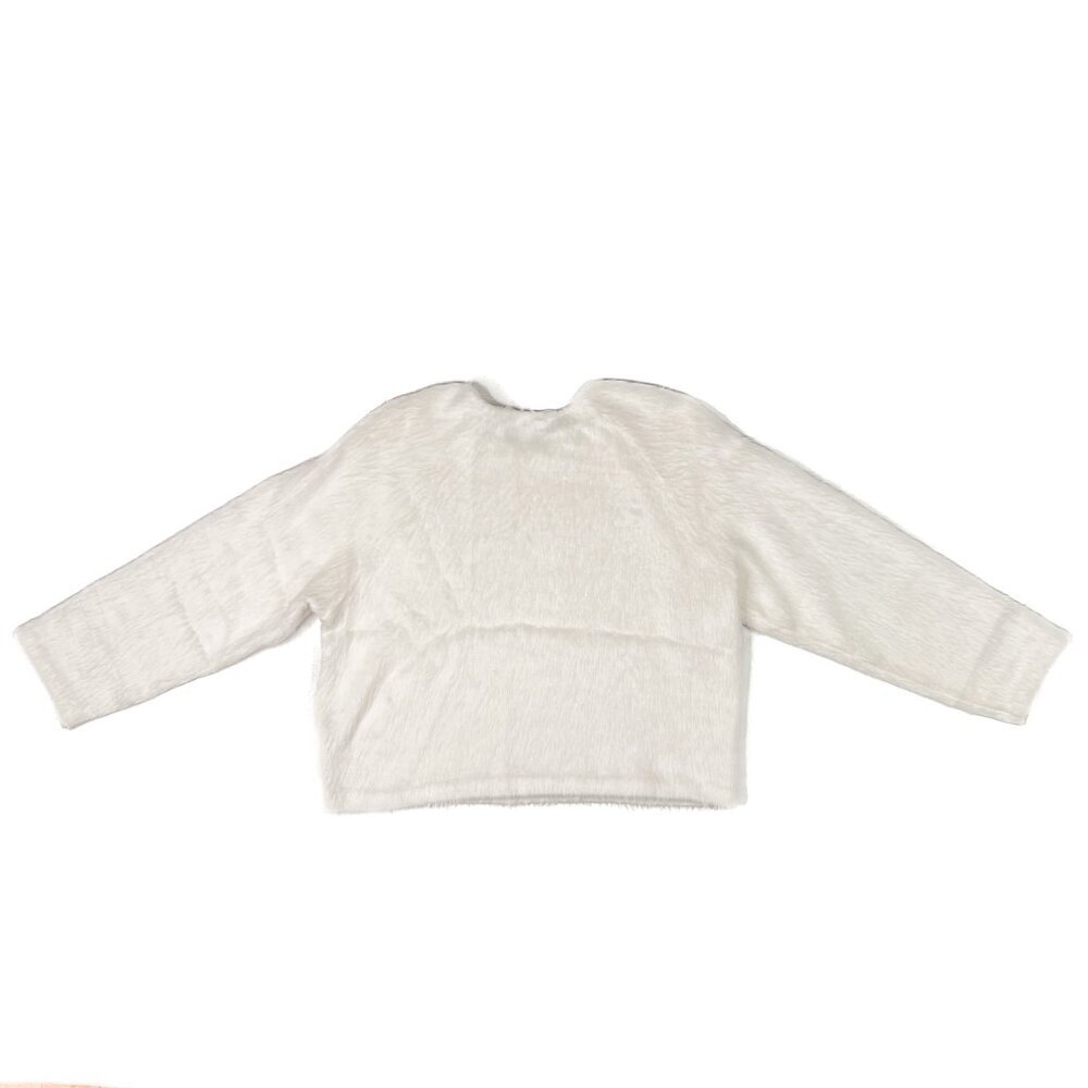 Theory Rounded Wool Top in Faux Fur Jersey Size S - Picture 3 of 6